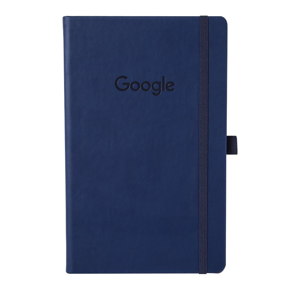 Medium Embossed Notebook - Blue