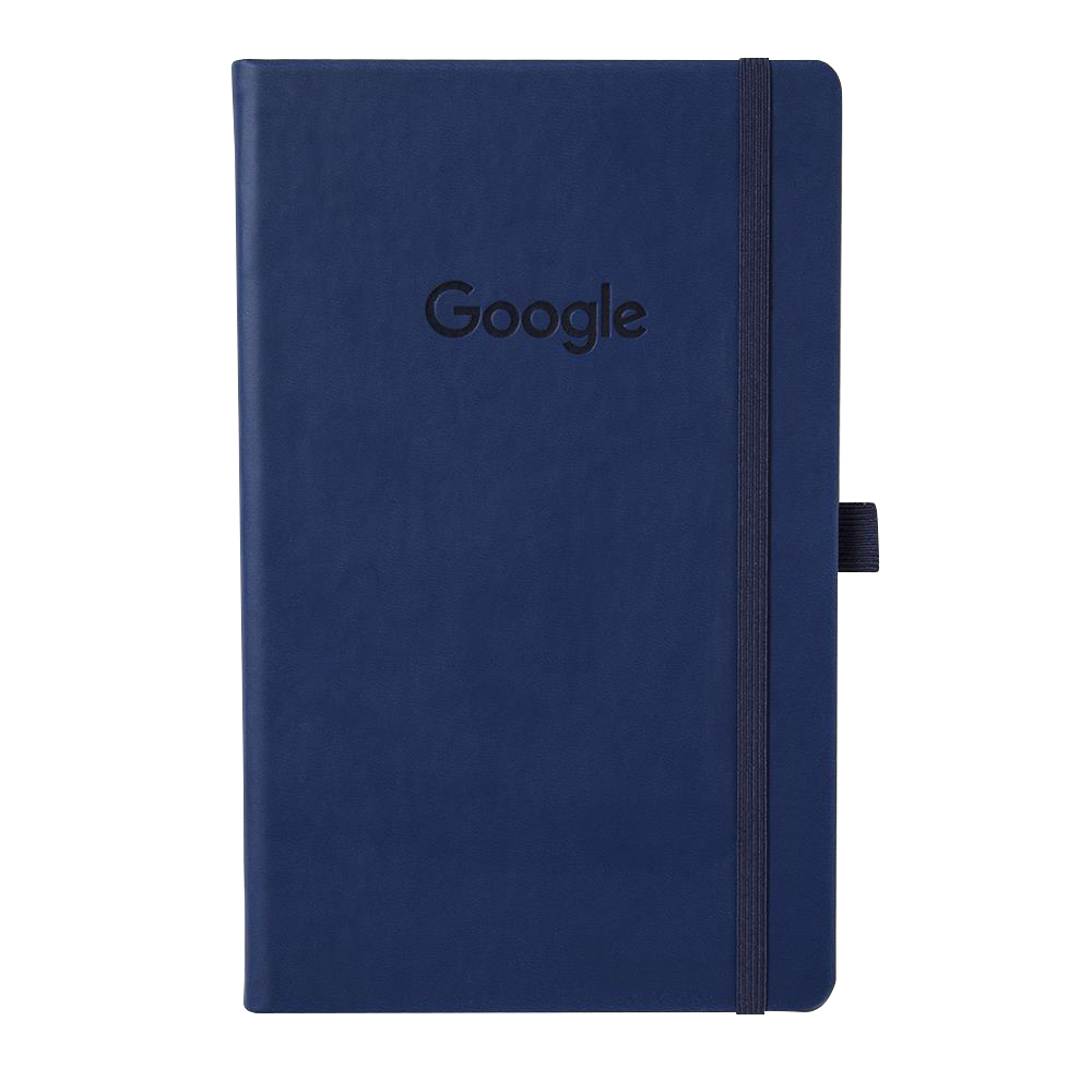 Recycled Medium Embossed Notebook Blue