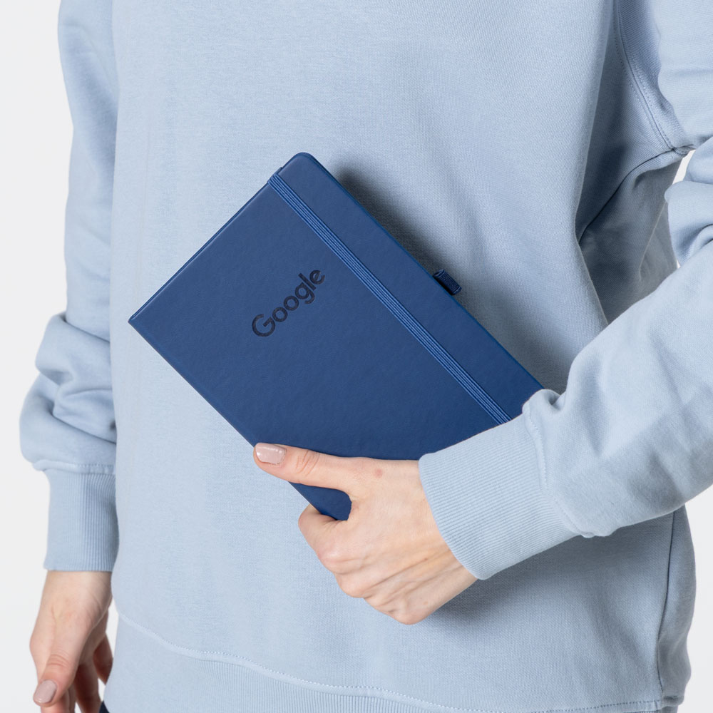 Blue Recycled Medium Embossed Notebook