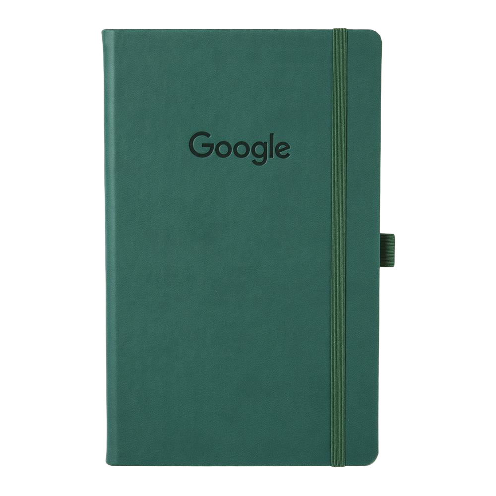 Recycled Medium Embossed Notebook - Green