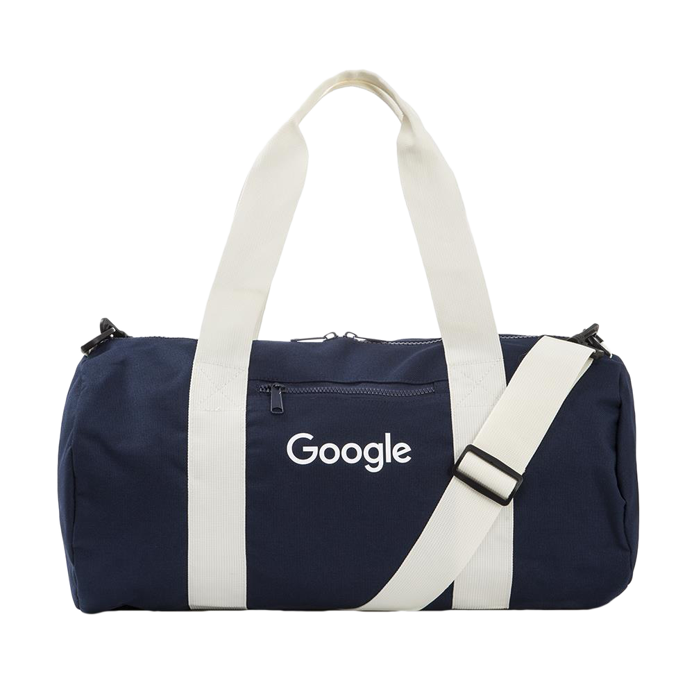 Barrel Bag - Navy/White