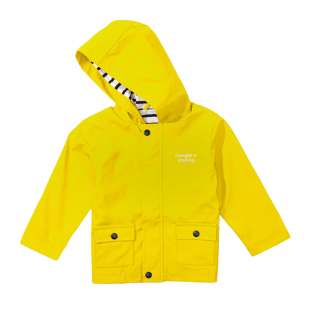 Kids Rain Jacket - Yellow - 3/4 Yrs