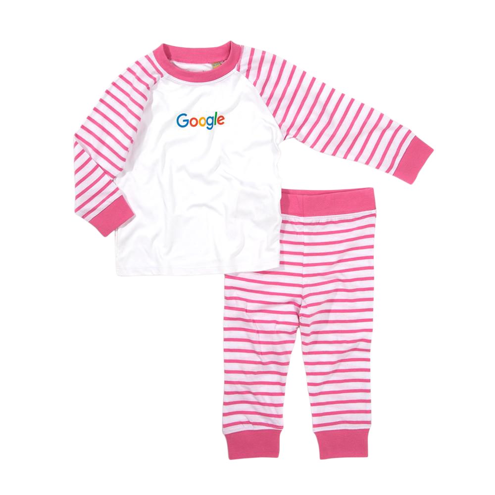 Pink Striped Baby Pyjamas