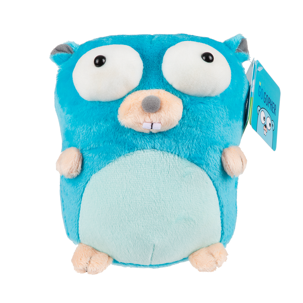 Golang Gopher Plushie Blue - Google Merch Shop