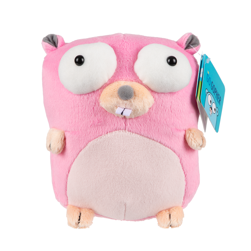 Golang Gopher Plushie Pink
