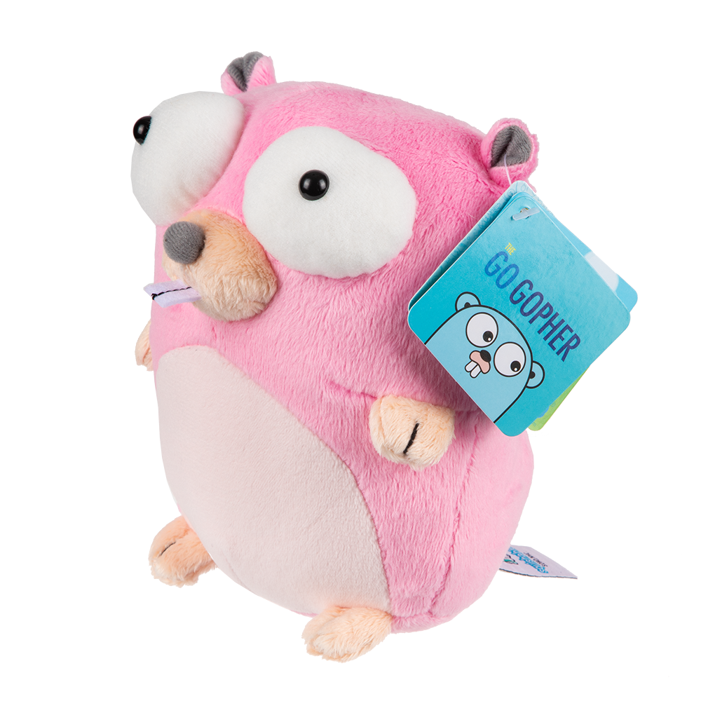 Golang Gopher Plushie Pink