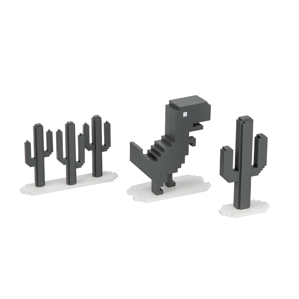 Chrome Dino Collectable Figurines