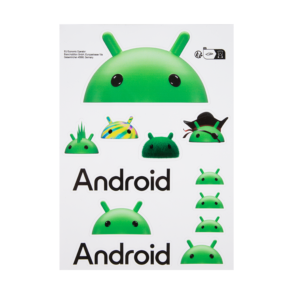 Android A5 Sticker Sheet