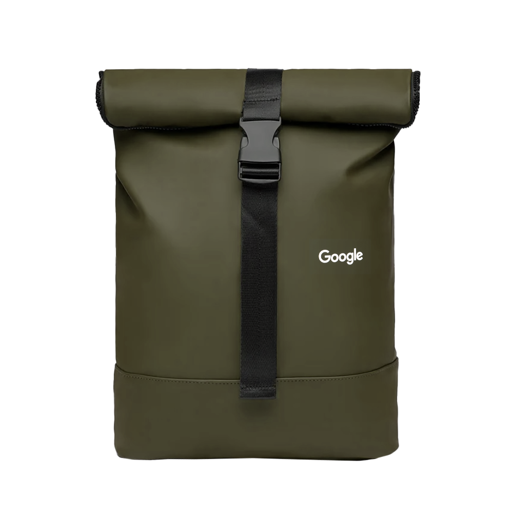 Roll-Top Backpack-Green