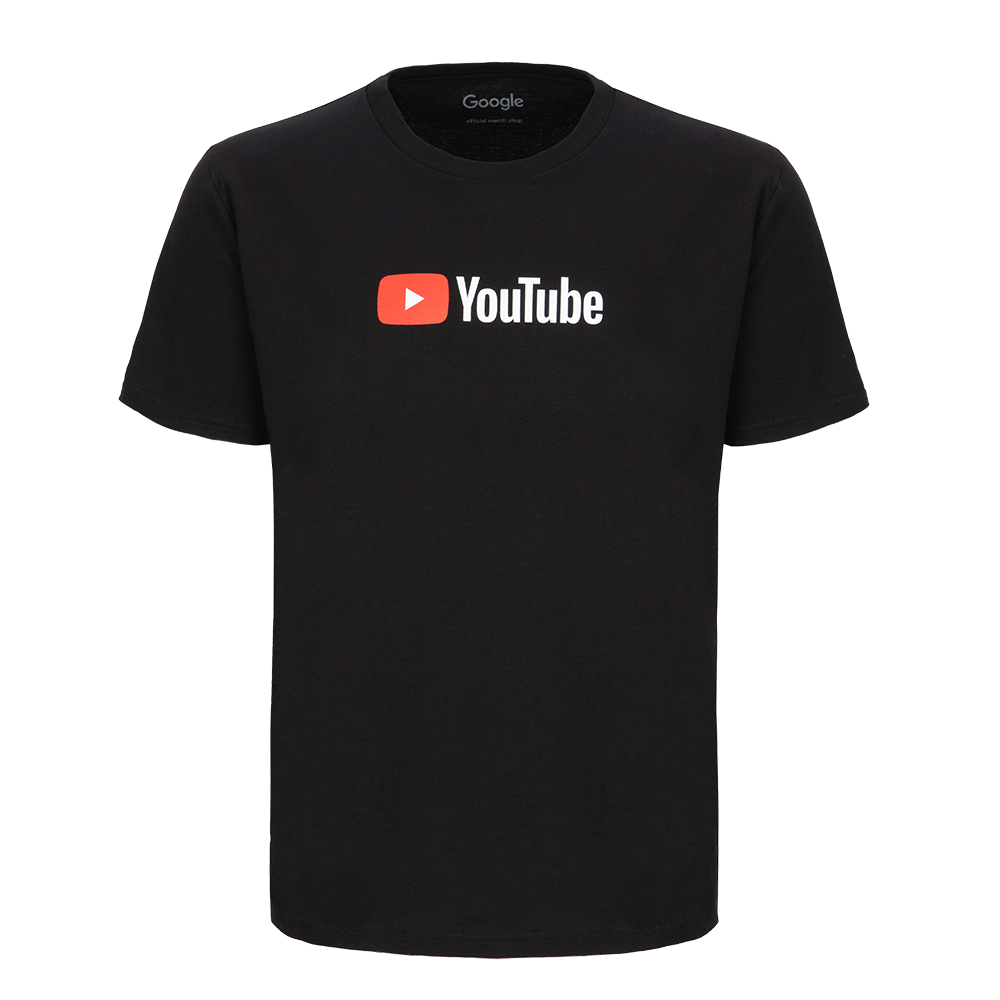 Light YouTube Tee Black