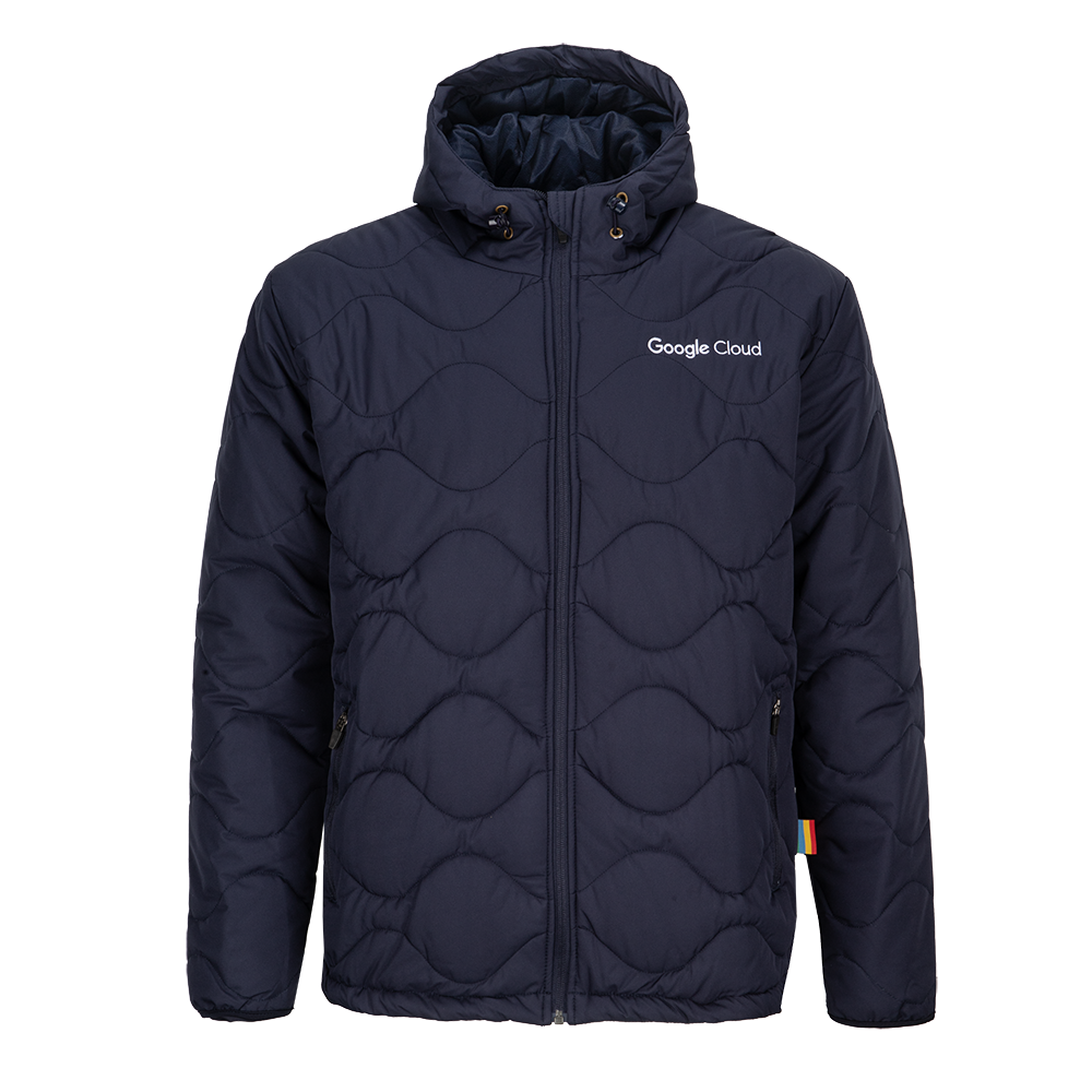 Google Cloud Puffer Jacket Navy