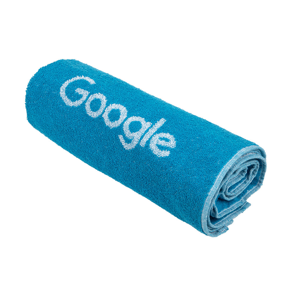 Google Jacquard Woven Towel Teal