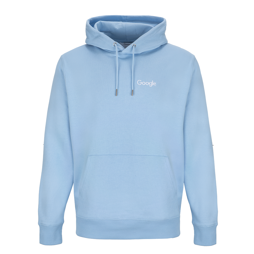 Google Unisex Sky Blue Hoodie