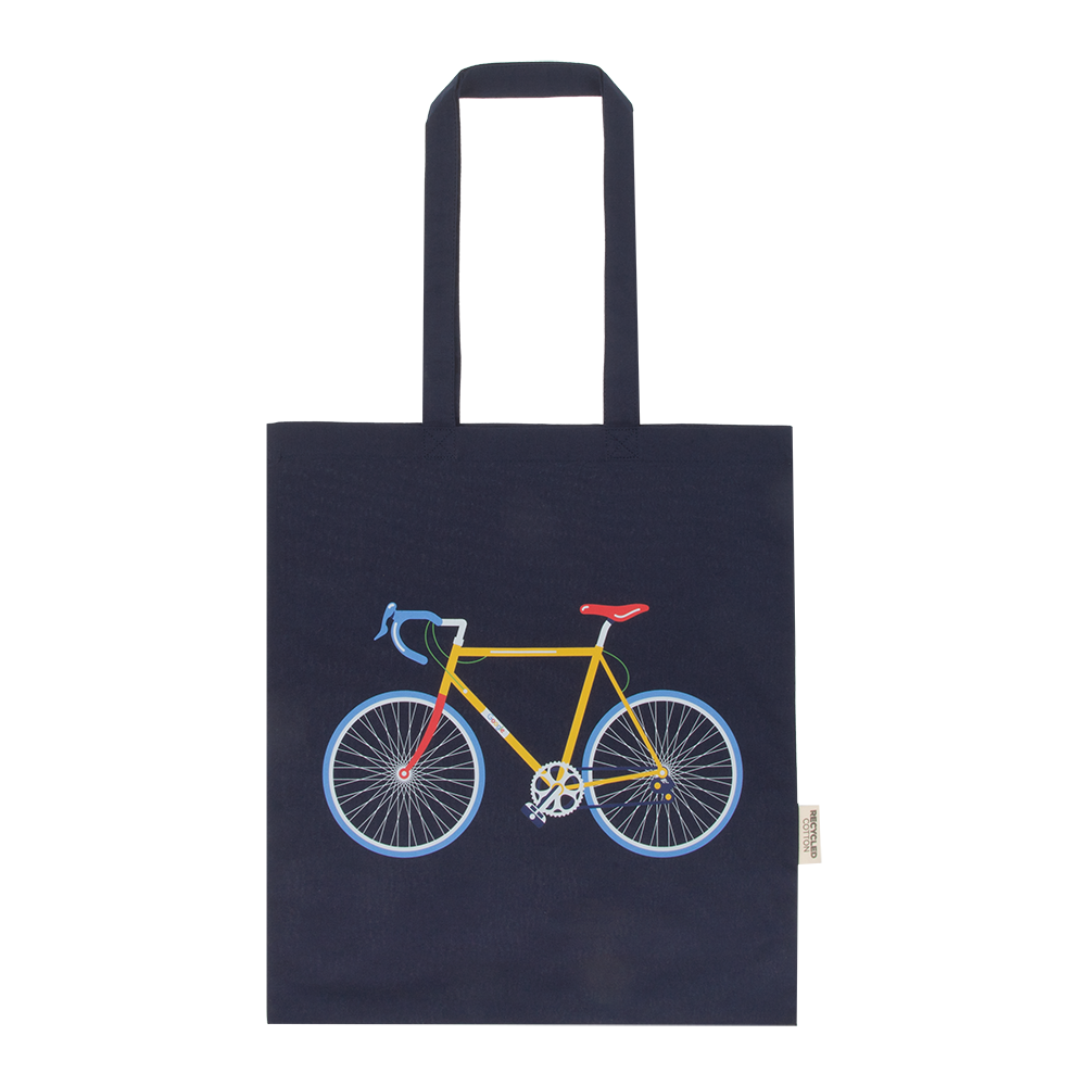 G Bike Recycled Tote Bag Navy