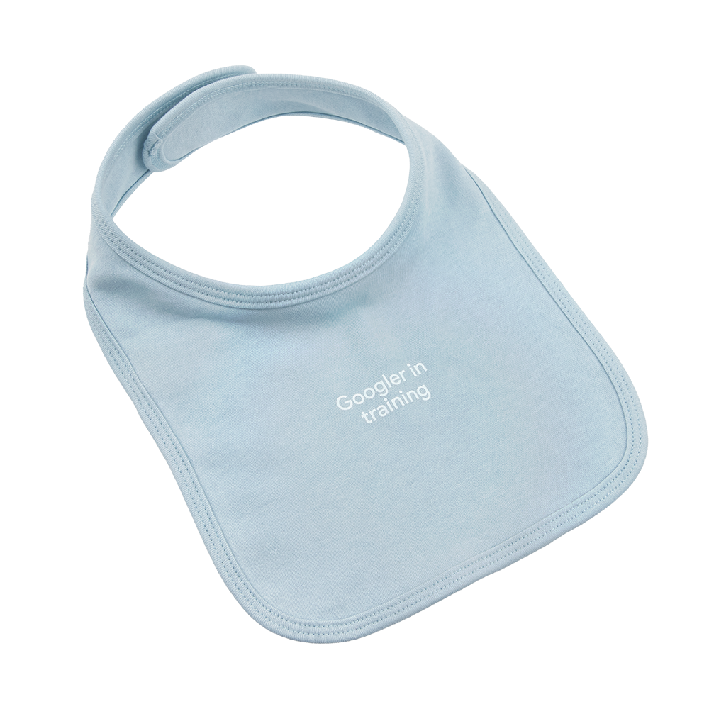 Googler in Training Dusty Blue Bib