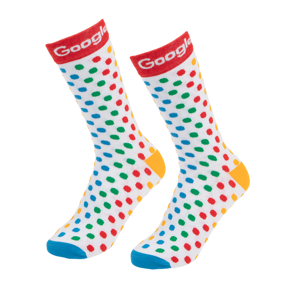 Google Polka Dot Socks