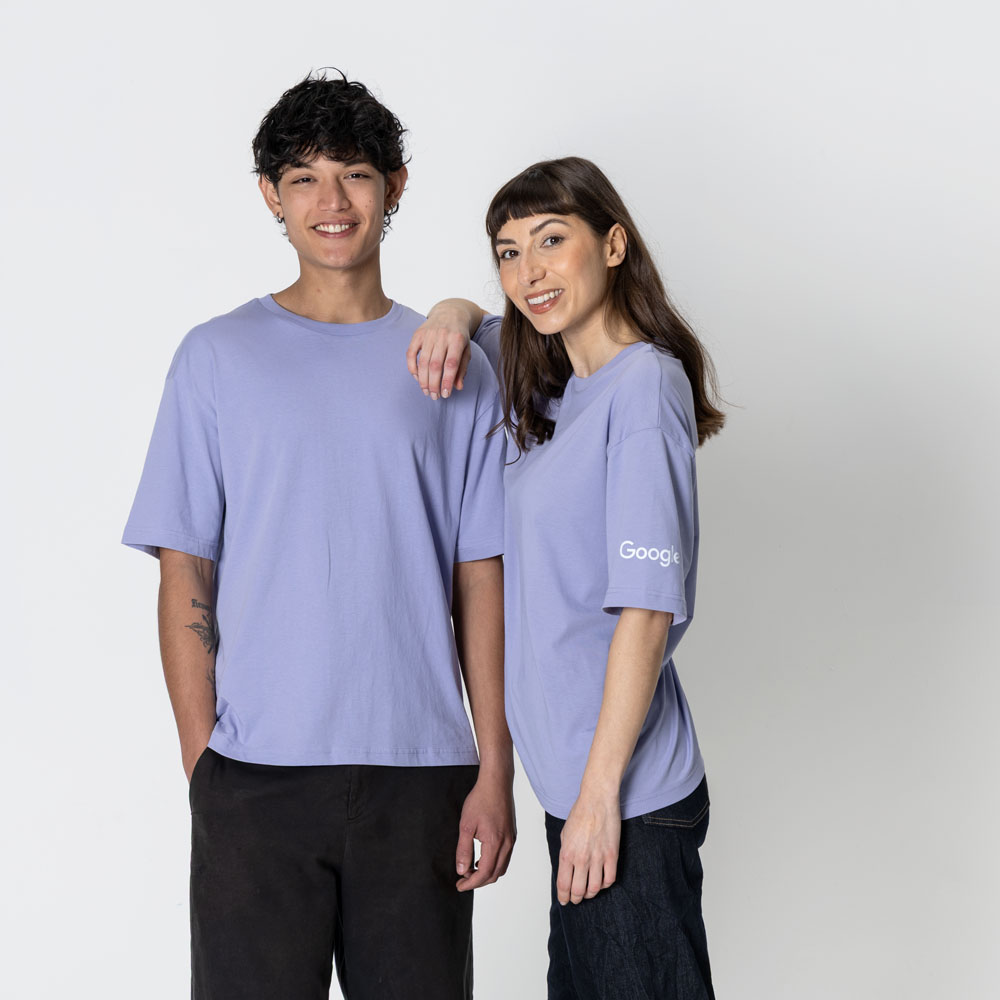 Google Unisex Oversized Violet Tee