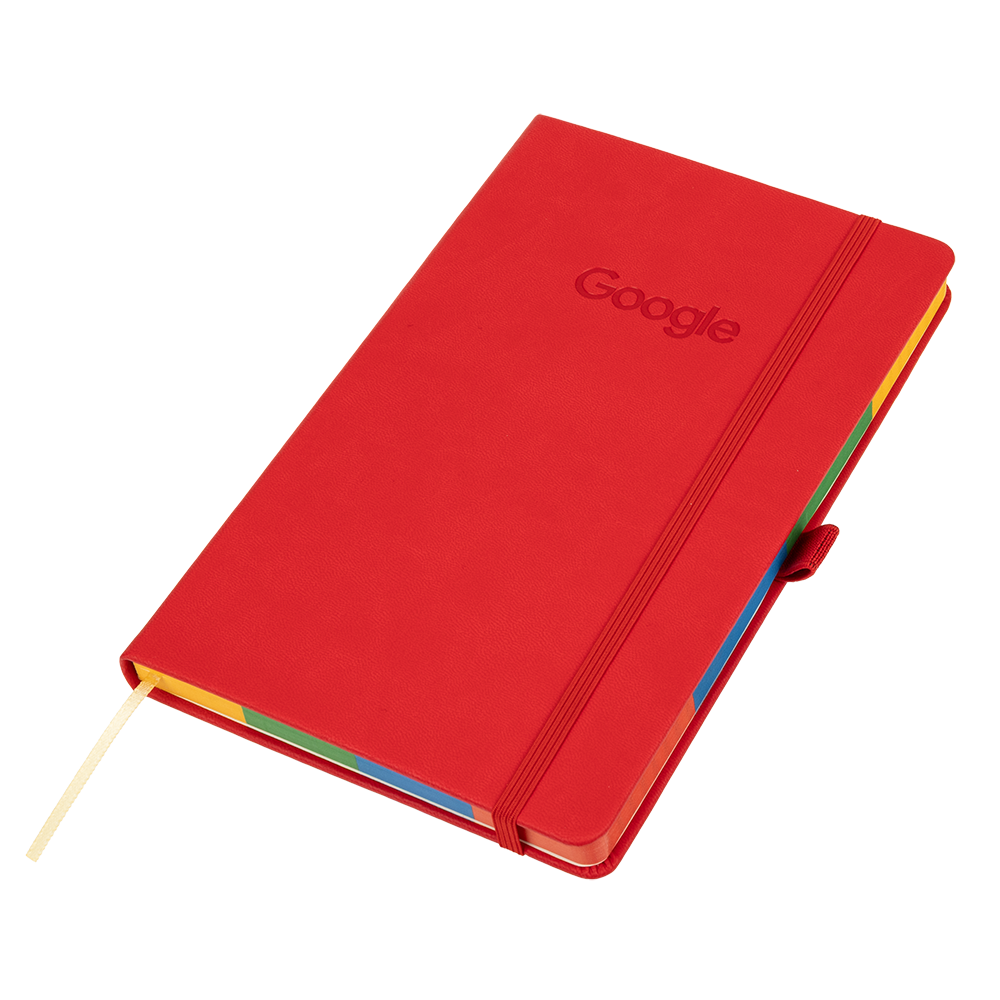 Google A5 Recycled Notebook - Red