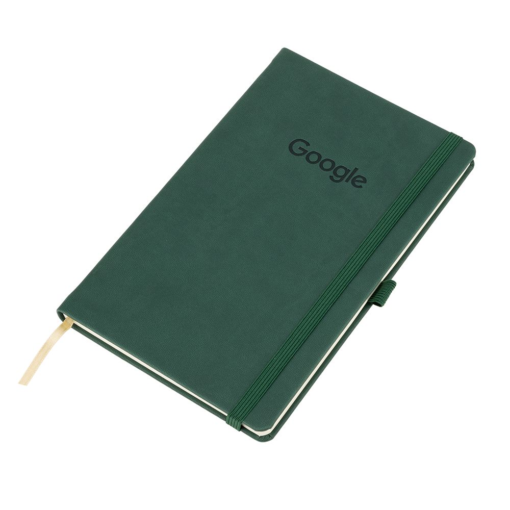 Google A5 Hardcover Notebook- Green