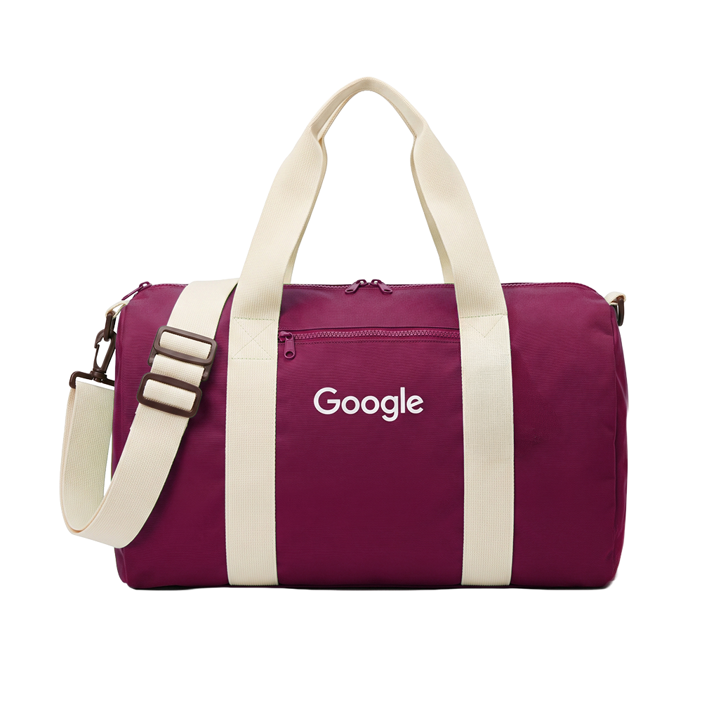 Google Barrel Bag - Burgundy