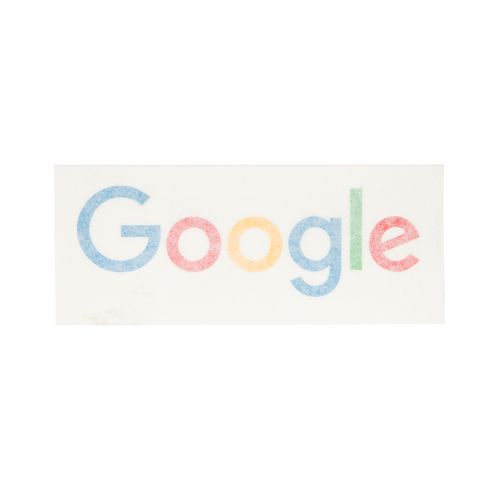 Multi-Colour Google Transfer Sticker
