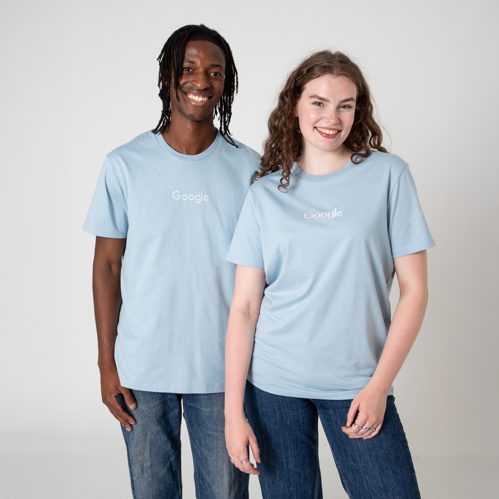 Google Unisex Retro Blue Tee