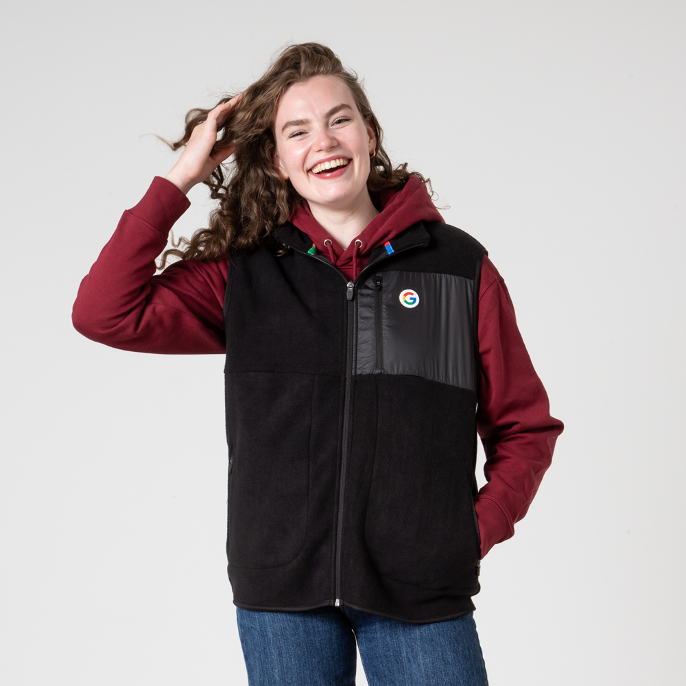 Super G Fleeced Black Gilet