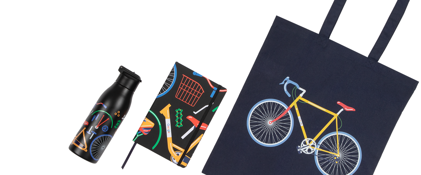 New GBike products from the Google Merch Shop